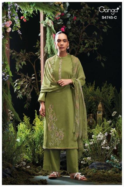 Ganga morael 4745 dress materials wholesale cotton